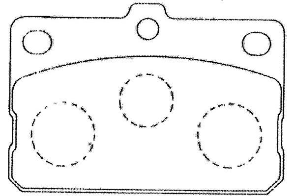 KAVO PARTS Комплект тормозных колодок, дисковый тормоз BP-9091